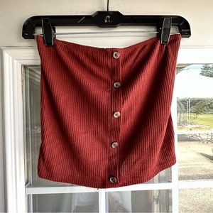 Maroon tube top